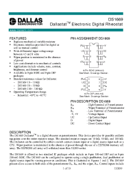 Datasheet DS1669 производства Dallas